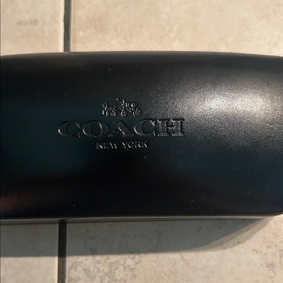 Coach Black Leather Eyeglass Case - Picture 2 of 5